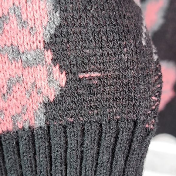 Great Times Vintage Made in USA Floral Mock Turtle Neck Sweater Women's Unsized - Picture 8 of 14